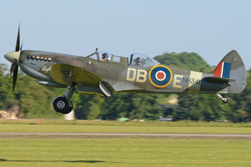 Aero Legends' Spitfire MJ444 Restoration Update 10 Spitfire T9 NH341 Photo Alan Wilson CC BY SA 2.0