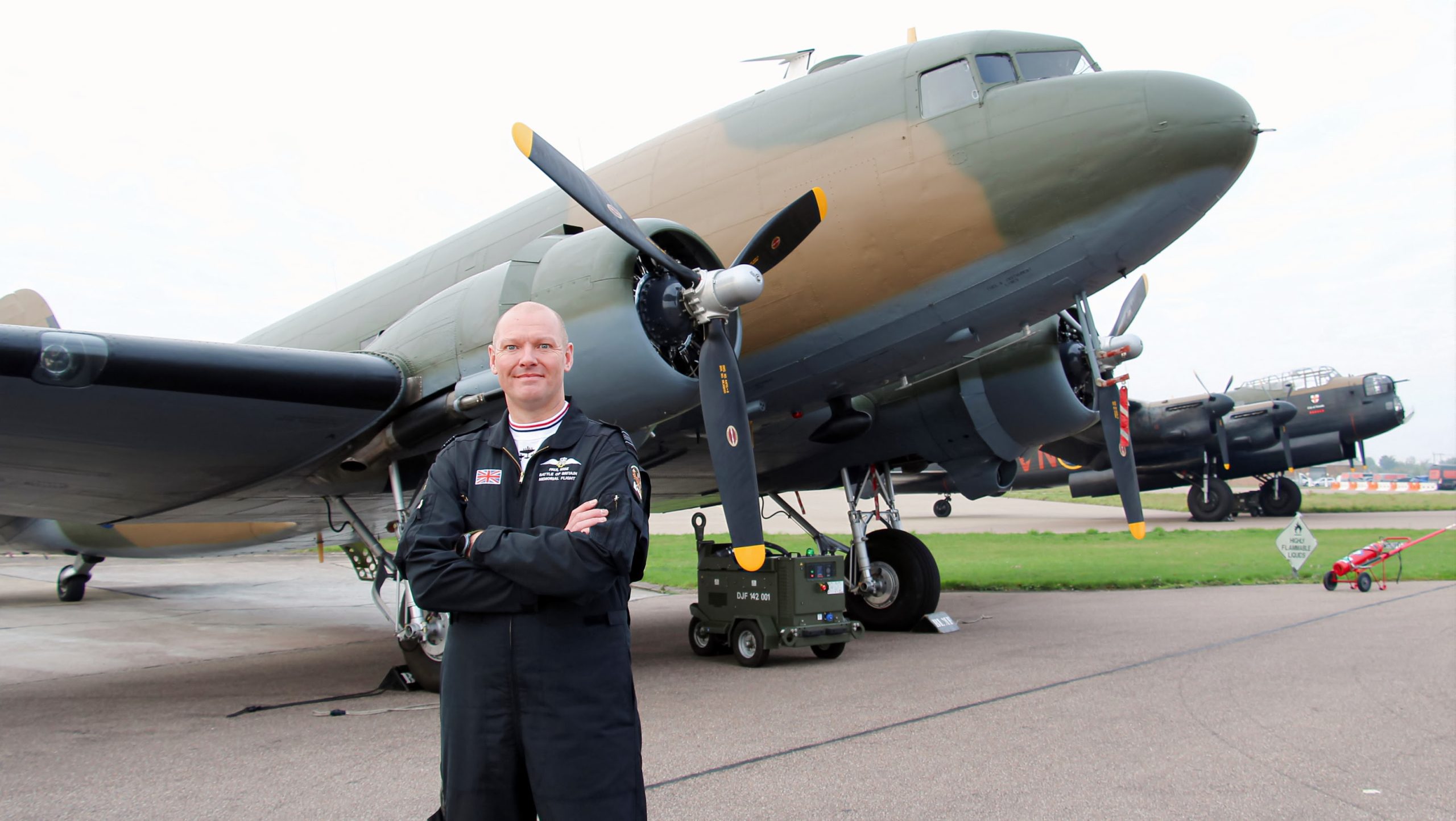RAF Battle of Britain Memorial Flight Welcomes New Commander for 2026–2028 14 Sqn Ldr Paul ‘Ernie Wise the new OC BBMF is a Dakota and Lancaster captain and instructor. Photo Clive Rowley scaled