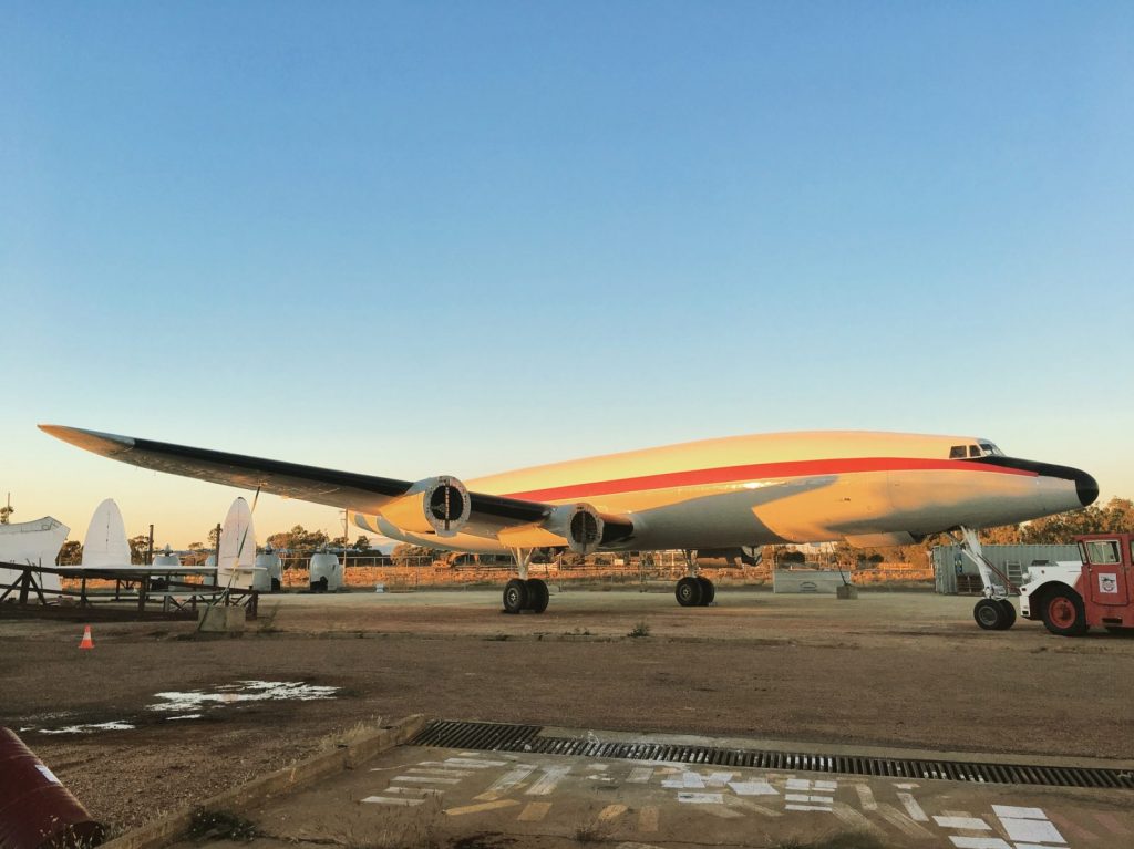 Qantas Founders Museum's Super Constellation Update 13 Standing on her own legs