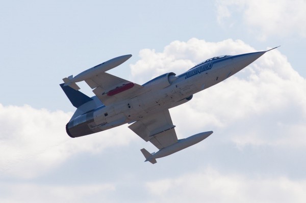 New Mission For The F-104 Starfighter 11 Initial test flight of Dr. Andrew Schuerger's Dart technology at the Kennedy Space Center on Tuesday, December 3rd, 2013. UF/IFAS Photo by Tyler Jones