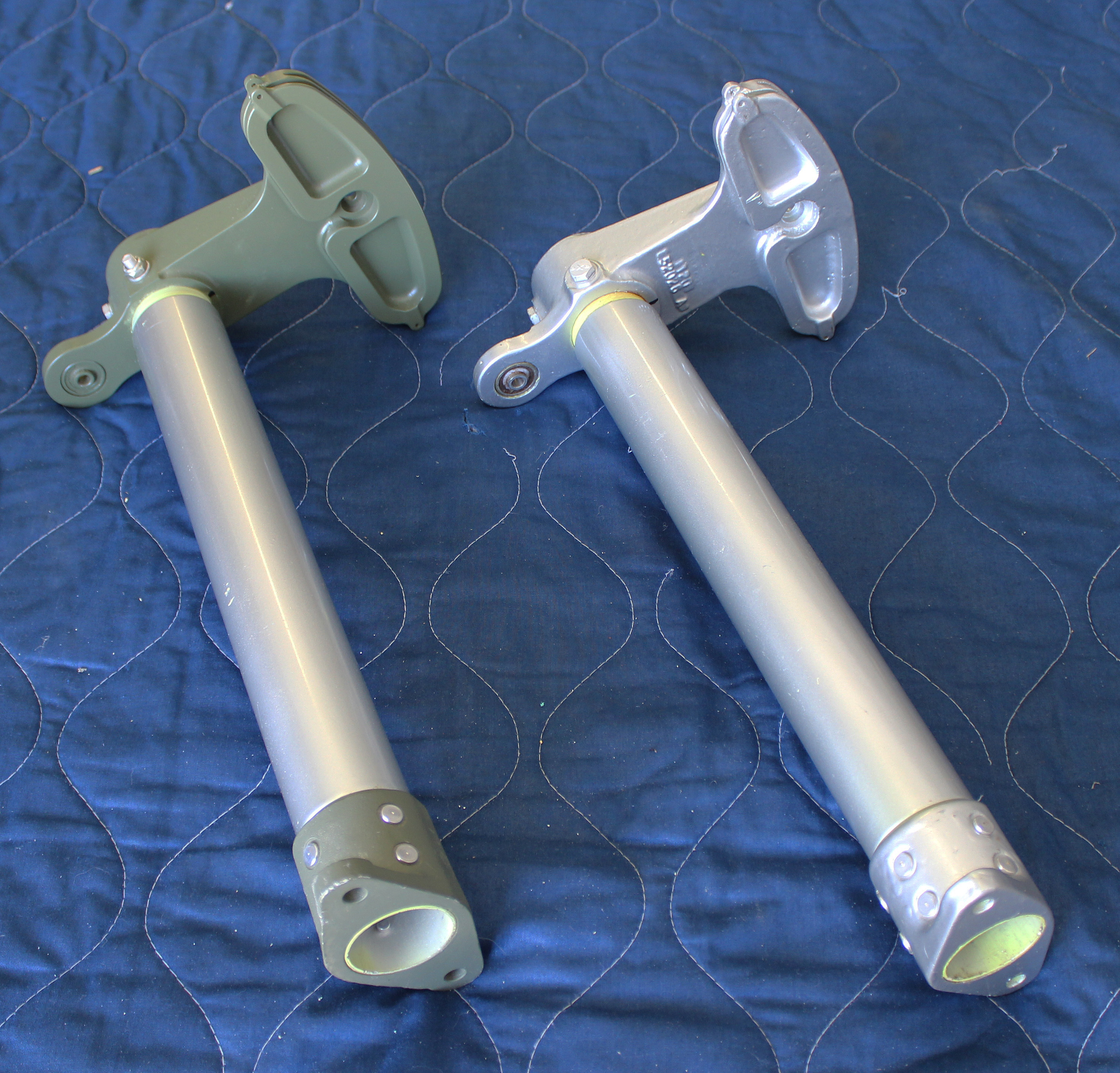 XP-82 Twin Mustang - July 2016 - Restoration Update 11 The two tail gear steering sectors. (photo via Tom Reilly)