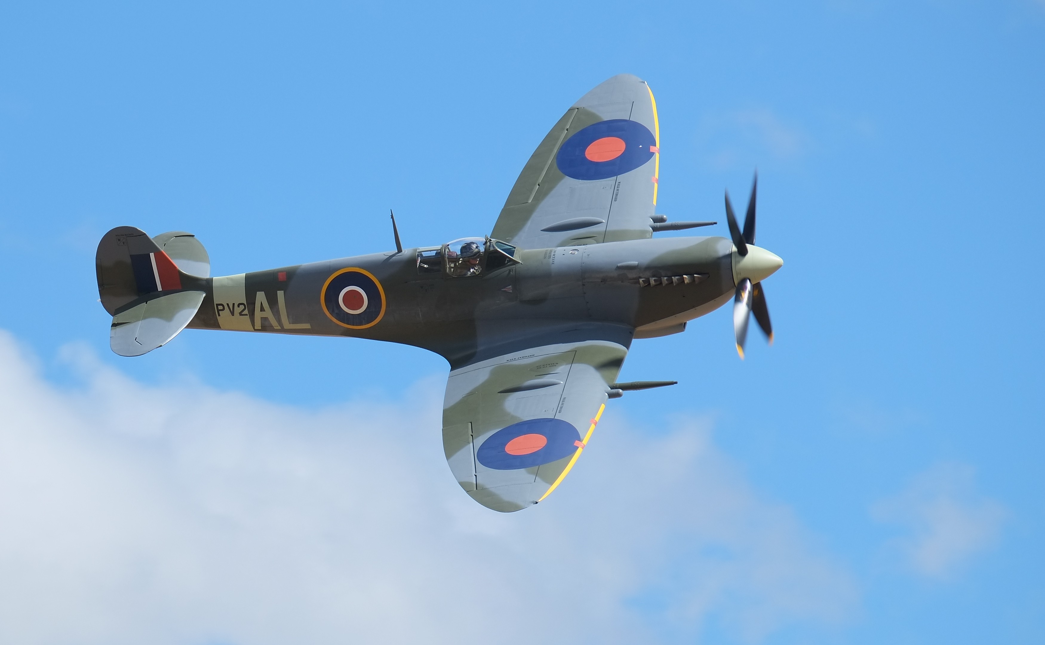 Ex-Burmese Spitfire Arrives for Restoration at Biggin Hill Heritage Hangar 10 Supermarine Spitfire Mk IX flying past