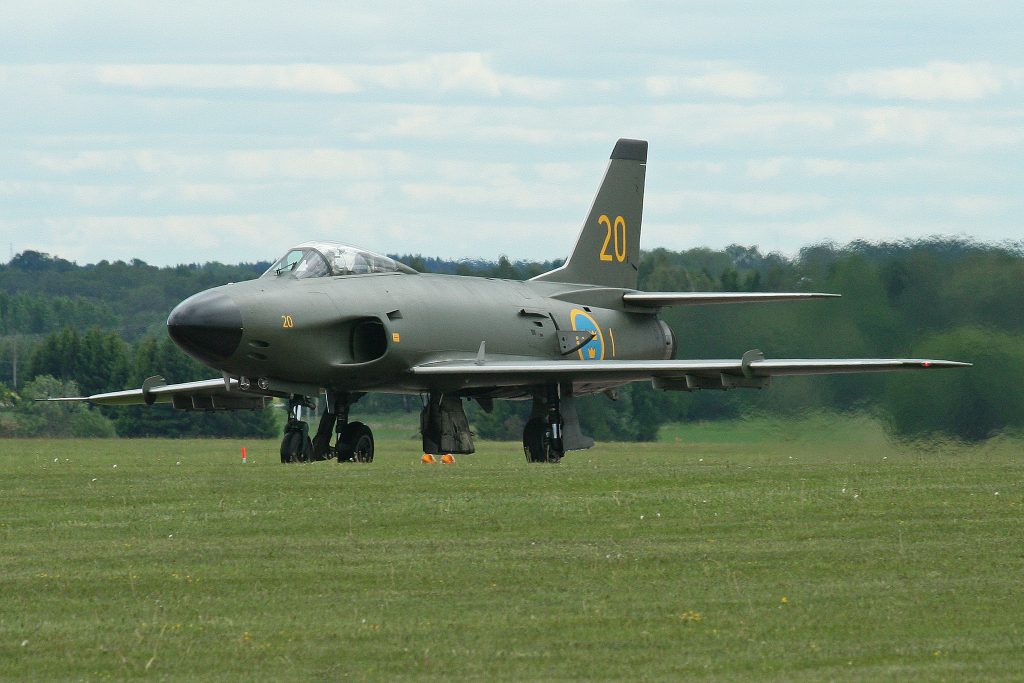 The Swedish Air Force Historic Flight From Within the Cockpit 17 SwAFHF Saab J32E Lansen (Image Credit: Alan Wilson CC 2.0)