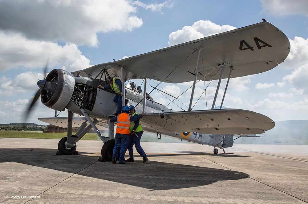 Fairey Swordfish to Lead VJ-Day Flypast Over London 11 Yeovilton locals will have noticed the Swordfish on the RNHF hardstanding (Photo via The Historic Royal Navy Heritage Trust)