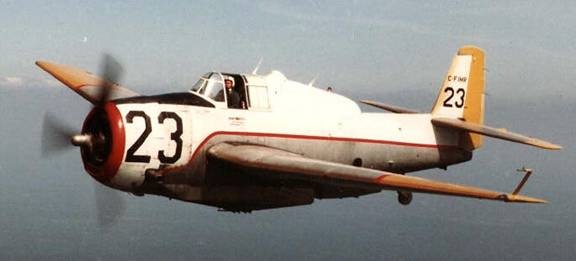 Shearwater Aviation Museum presents its TBM Avenger 12 Tanker 23 in June 1982 near Sevogle. (The Sevogle Times- TBM Avengers $ Forest Protection Limited)