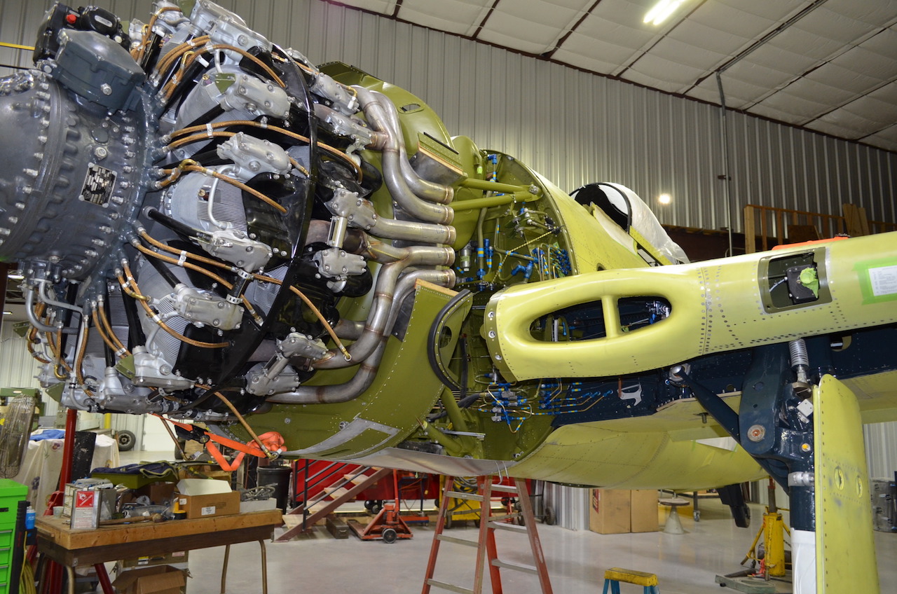 Texas Flying Legends Museum Bearcat Restoration 13 (Photo By Ezell Aviation via Stephen Chapis)