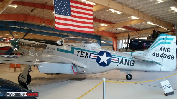 War Eagles Air Museum's TF-51"Friendly Ghost" 10 The War Eagle’s TF is the only original TF or TP still flying. (Image credit Elena DePree)