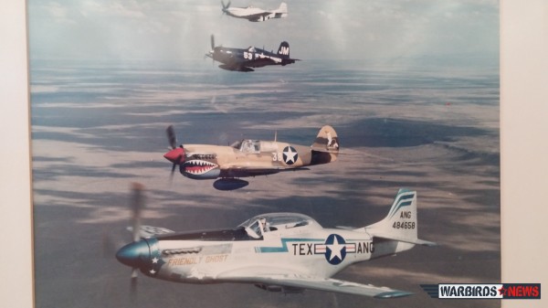 War Eagles Air Museum's TF-51"Friendly Ghost" 13 An old picture of TF-51 Mustang flying with the other airplanes in the collection. All these airplanes could be made airworthy fairly easy.