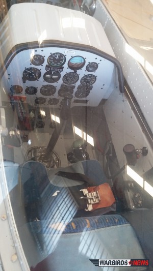 War Eagles Air Museum's TF-51"Friendly Ghost" 12 Rear cockpit of the TF-51 Mustang ( Image credit Elena DePree)