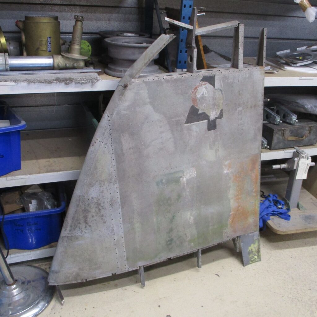 Hawker Typhoon Mk.Ib RB396 - Restoration Update - Winter 2025 14 Tail fin removed