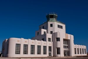 CAF Red Tail to Visit the 1940 Air Terminal Museum in Houston 11 Terminal Building at angle