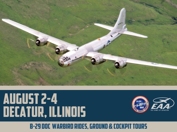 B-29 Doc Adds Wings & Wheels at Decatur Airport to Its August Schedule 12 The B 29 Doc History Restored Tour will be a part of the Wings Wheels event at Decatur Airport August 3 4 2024 2