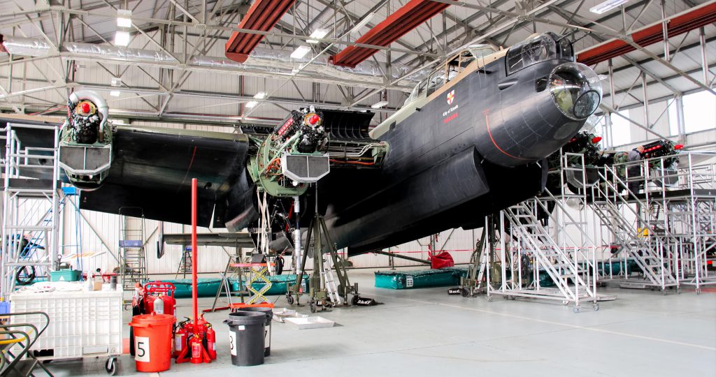 BBMF Lancaster’s Remarkable Effort to Fly for VE Day 80 Commemorations 10 The BBMF Lancaster has required a large programme of maintenance over the winter and as recently as early April there was still much to do. Photo Clive Rowley