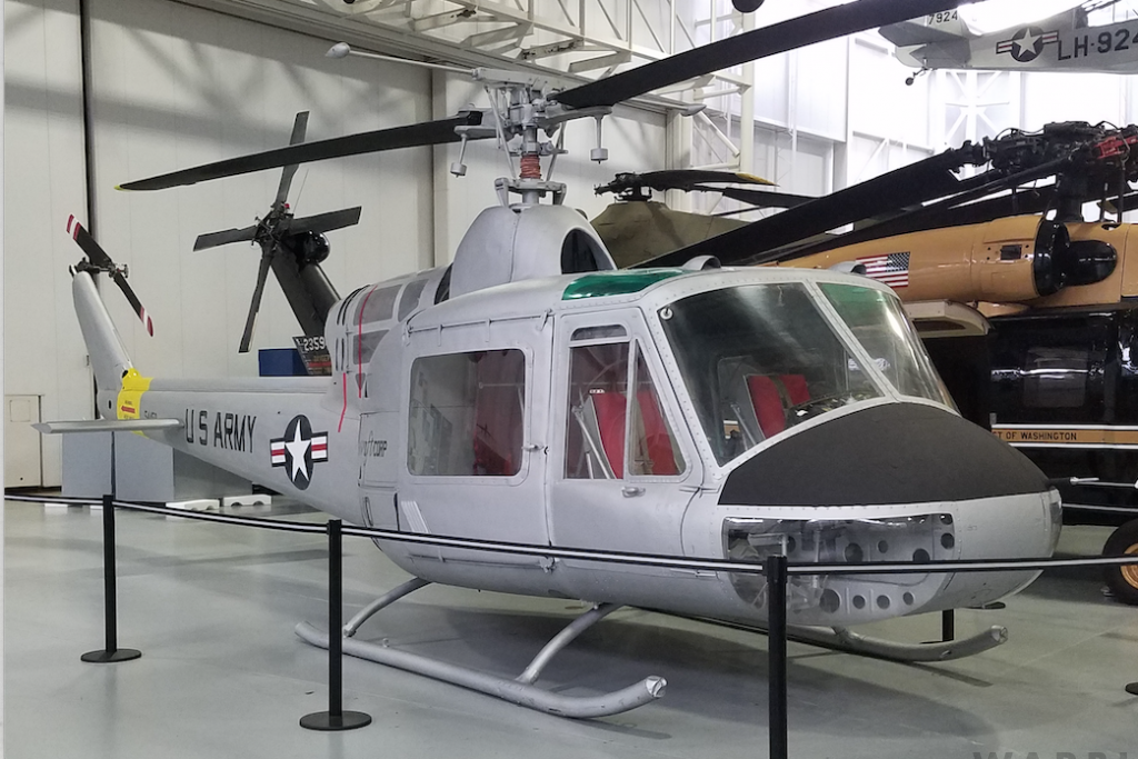 Today in Aviation History - First Flight of The Bell Model 204 16 The Bell XH 40 at the United States Army Aviation Museum