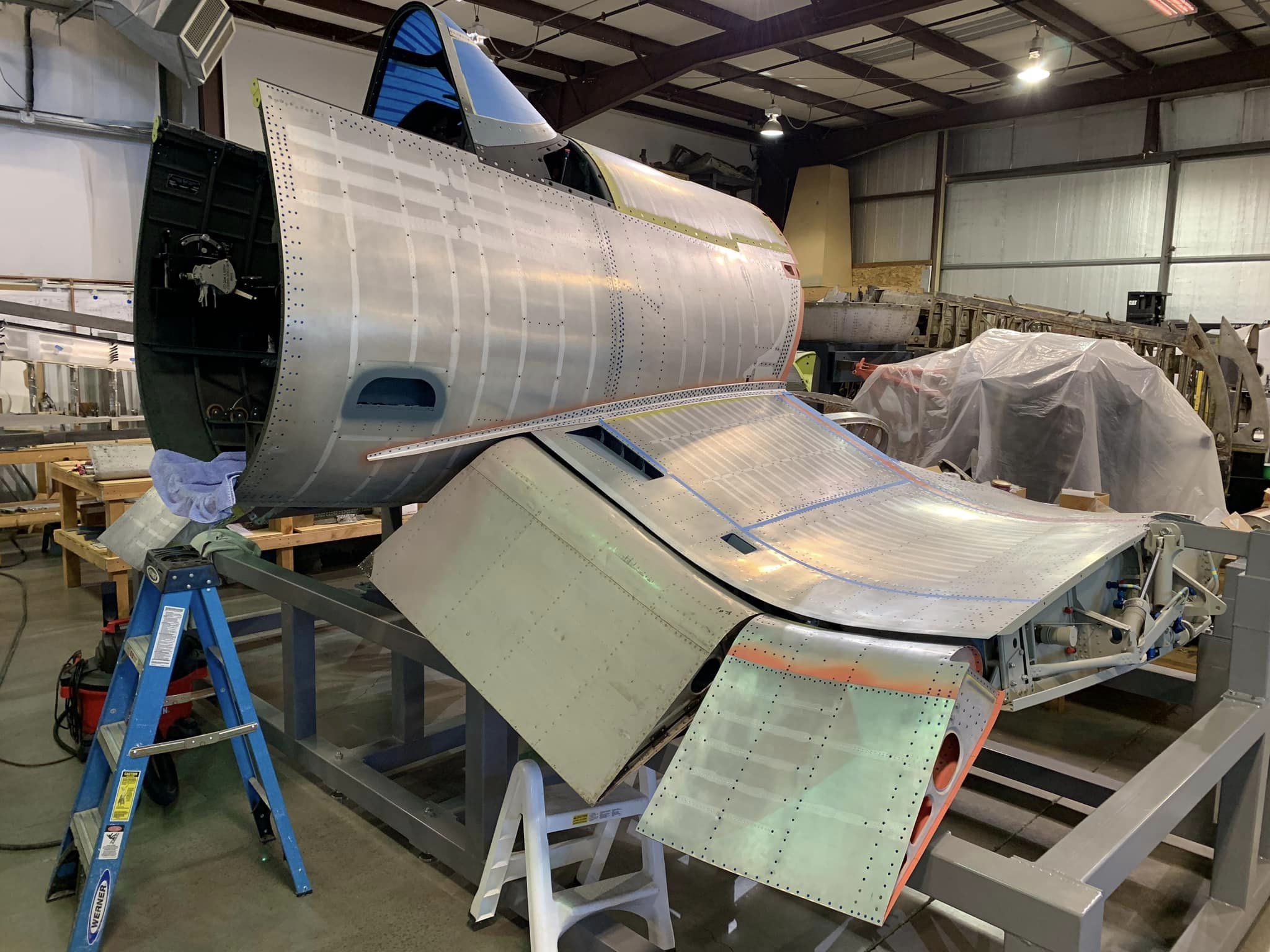 A Chat with Vultures Row Aviation Owner Chuck Wahl 15 The Birdcage is getting sized up for its flaps.