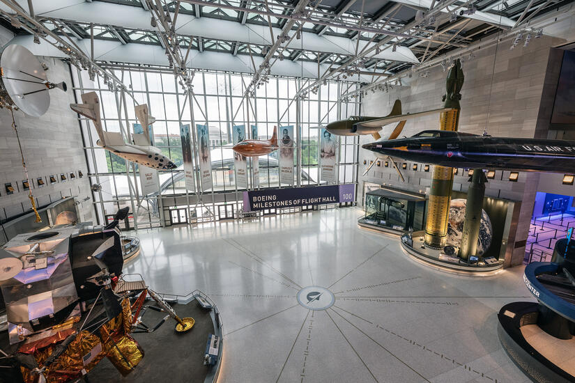 New Museum Entrance and Lockheed Martin IMAX Theater Reopen Alongside Five New Galleries at Smithsonian’s National Air and Space Museum 10 The Boeing Milestones of Flight Hall at the National Air and Space Museum in Washington DC