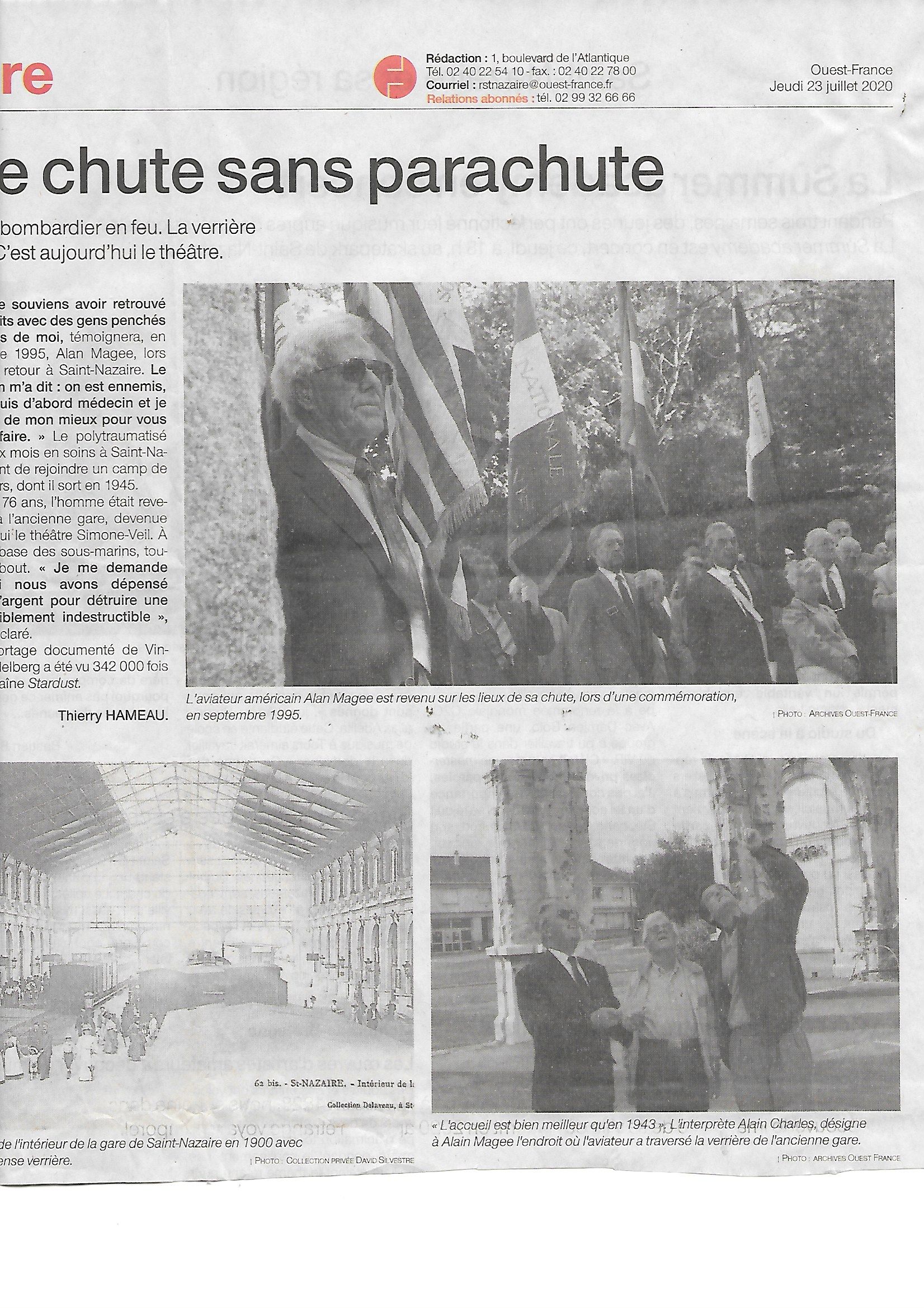 The Gunner Who Fell From the Sky…Without a Parachute. The Story of Sgt. Alan E. Magee 13 The Gunner Who Fell From the Sky…Without a Parachute. The Story of Sgt. Alan E. Magee