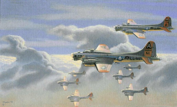 70 Years After WWII a Son Pays Tribute to His Father and the Greatest Generation 10 The Last Mission by aviation artist, Bryan Moon, Commissioned by Michael Duncan honors the bravery and sacrifices of "The Greatest Generation"