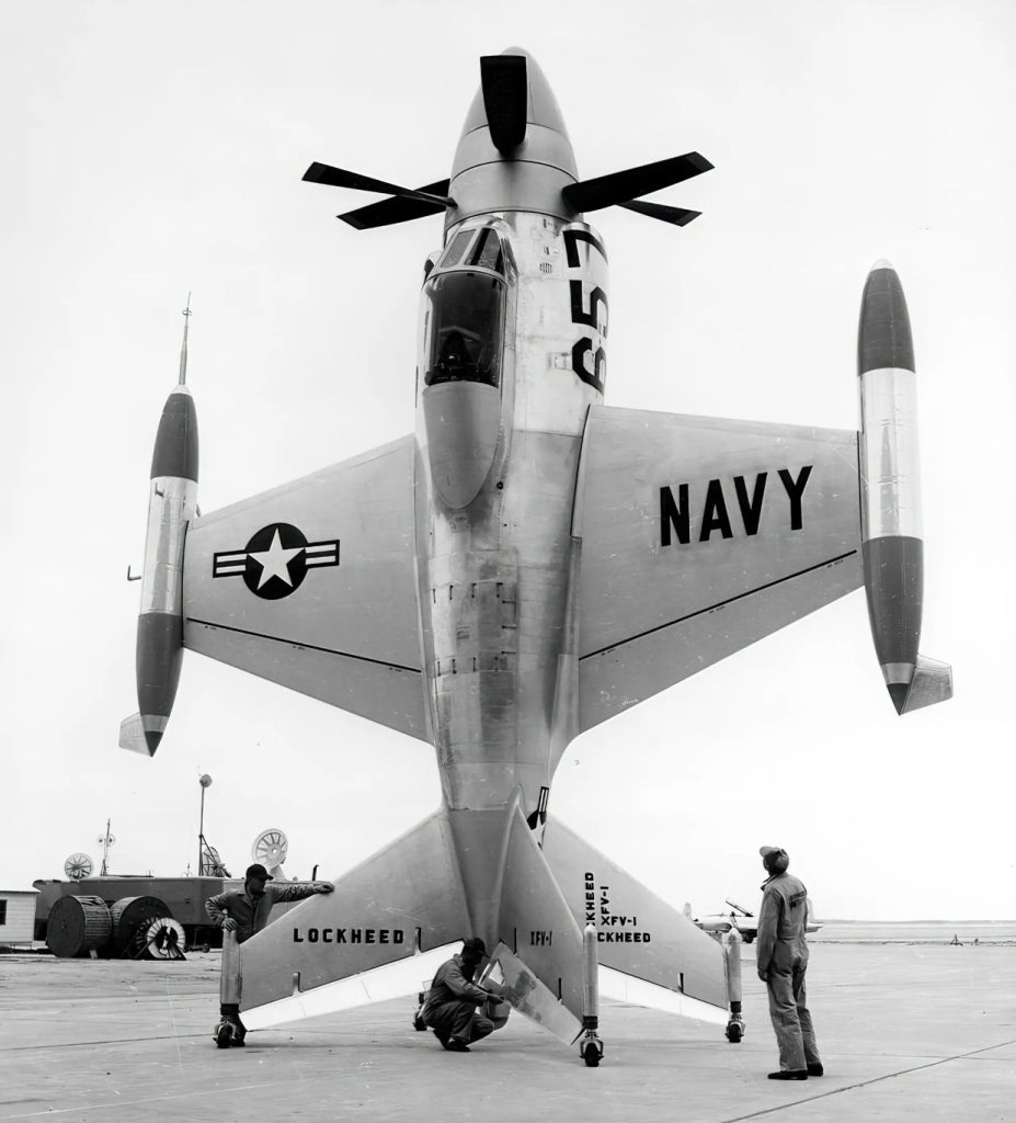 Today in Aviation History: First Official Flight of the Lockheed XFV 13 The Lockheed XFV 1 Salmon
