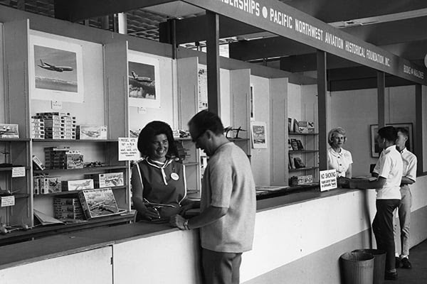 The Museum of Flight Celebrates 60 Years with Special Weekend Programs 10 The Museum of Flight admissions desk circa 1965 when the Museum was known as the Pacific Northwest Aviation Historial Foundation