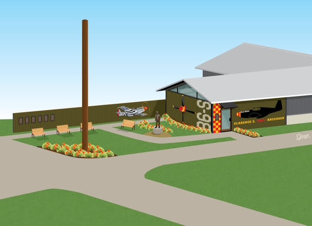 A Lasting Tribute to an American Hero: Bud Anderson Memorial Garden and Warbirds Museum Takes Shape at Oshkosh 10 The New Bud Anderson Memorial Garden