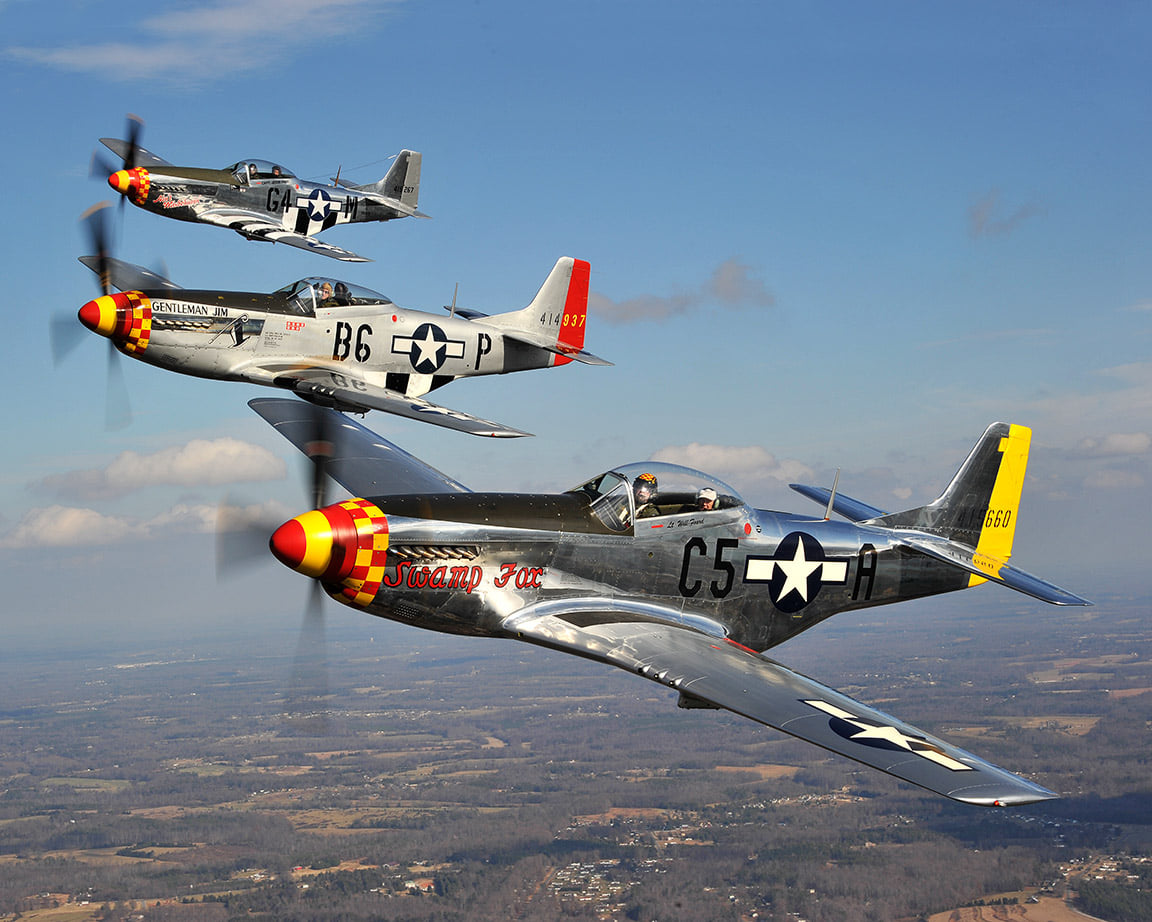 The Iconic P-51D 'Swamp Fox' Hits the Market 11 The P 51D Swamp Fox is painted in honor of the original P 51D Swamp Fox that was flown by Retired Lt. Col. Will Foard during WWI