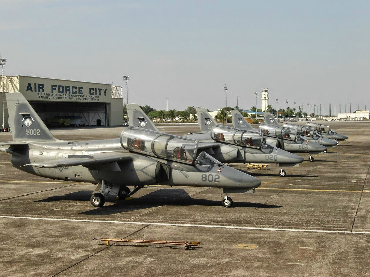 Victory Aviation Introduces Jet Training in the SIAI-Marchetti S.211 12 The Philippine Air Force SIAI Marchetti AS 211 Basic jet trainer Light attack aircraft from the 5th Fighter Wing at Clark Air Base Philippines.