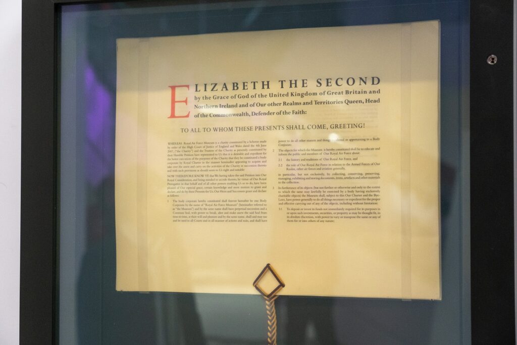 RAF Museum Unveils Royal Charter as Part of 50th Birthday Celebrations 11 The Royal Charter