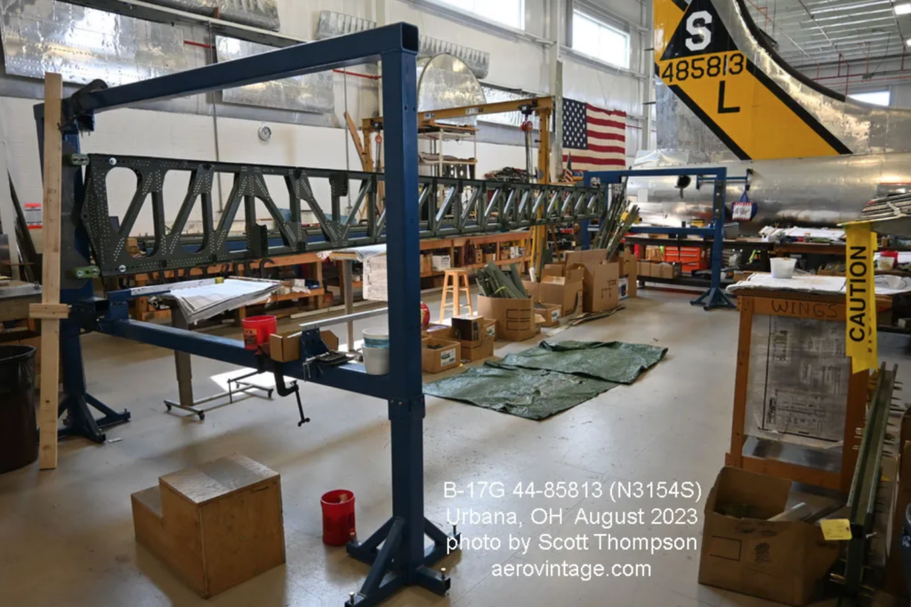 B-17G Champaign Lady - Restoration Update - Summer 2023 18 The beginnings of the left wing inner section rebuild 1