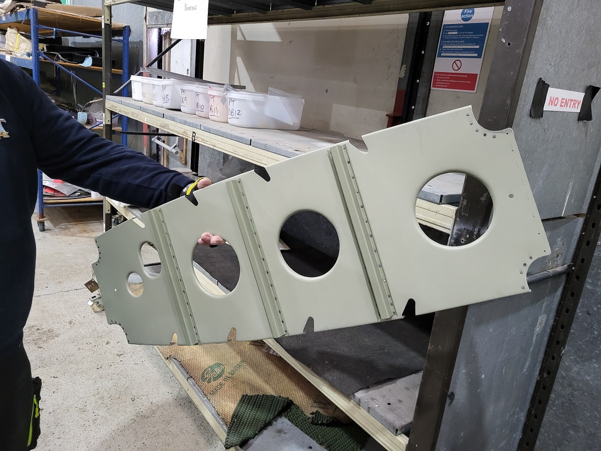 Avro Lancaster B.VII NX611 ‘Just Jane’ – Restoration Update 249 11 The first completed rib for NX611s tailplane