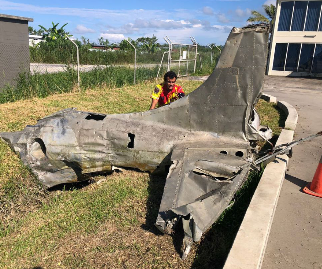 The Douglas SBD Dauntless Mystery: Uncovering a WWII Tragedy in Vanuatu 10 The rear fuselage and tail of the Dauntless