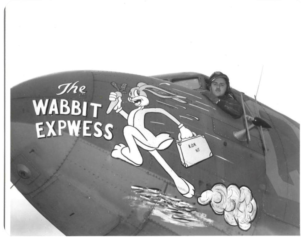 Vintage Flying Machines Acquires C-47 "The Wabbit Expwess" 13 The wabbit Express code Q7 of the 90th TCS of the 438th TCG in June 1944