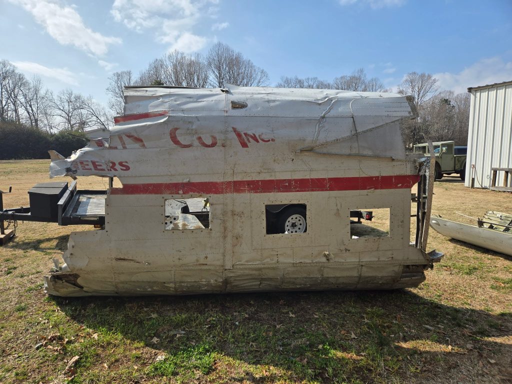 Restoration Begins: Project Warbird Breathes New Life into Consolidated LB.30 Liberator II AL557 12 The waist of Maid of Athens at its new home in South Carolina. This section was the roughest part of the aircraft as the large cargo door here made it structurally weak
