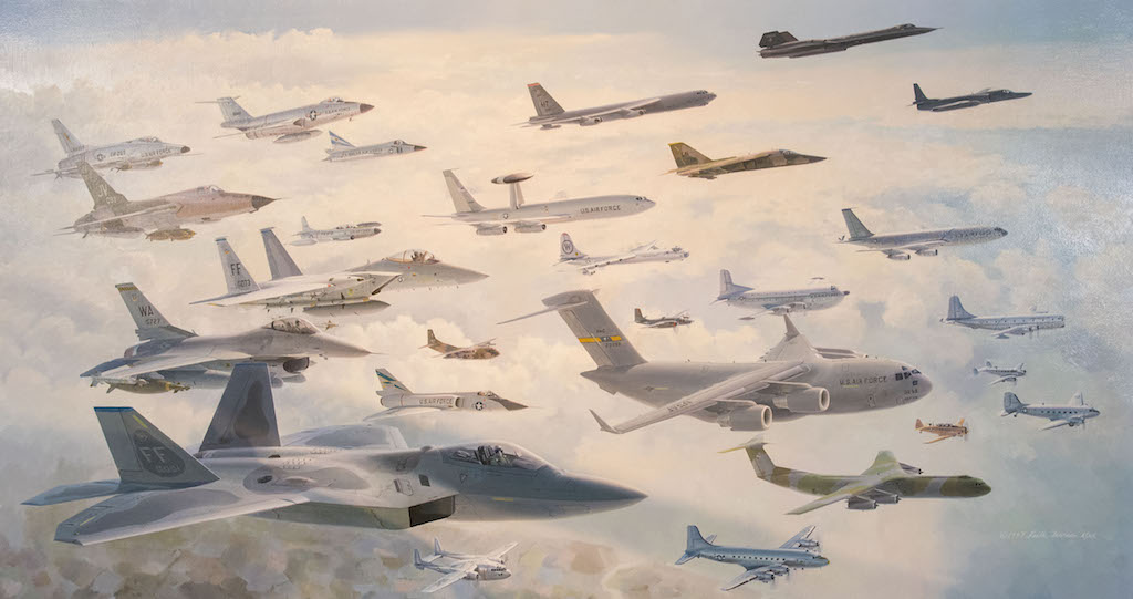 Air Force 70th Birthday Art Exhibit Opens Sept. 9 at National Museum of the U.S. Air Force 11 This artwork was created by Keith Ferris. (U.S. Air Force photo by Ken LaRock)