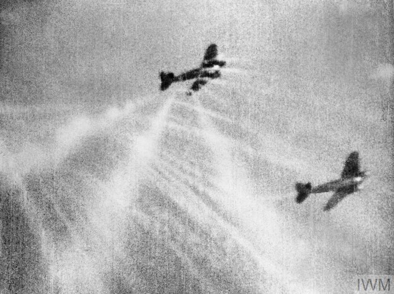 Victory in the Air: 85th Anniversary of The Battle of Britain 21 This camera gun film still shows tracer ammunition from an RAF Supermarine Spitfire Mark I