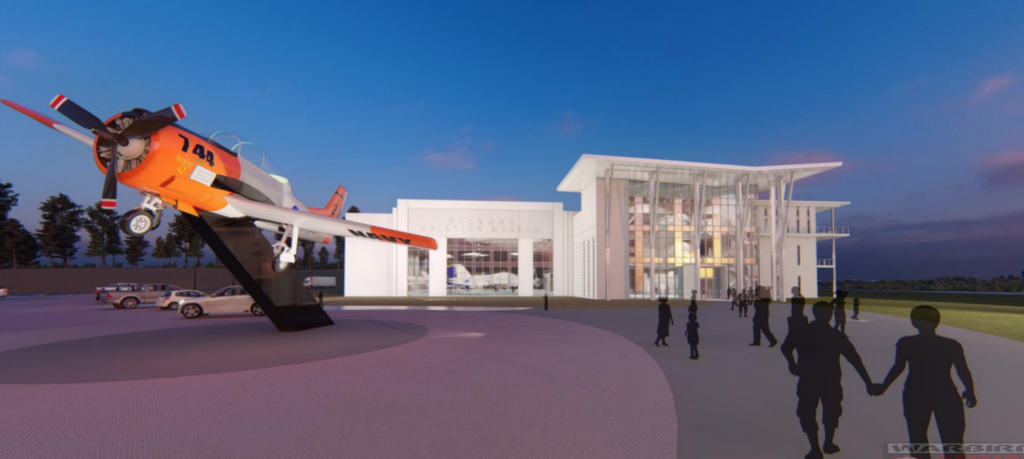 New Home Approved For The Hickory Aviation Museum 10 This rendering by architecture firm McMillan Pazdan Smith shows the concept for the new building that will house the Hickory Aviation Museum and Catawba Valley Community College Workforce Innovation Center.