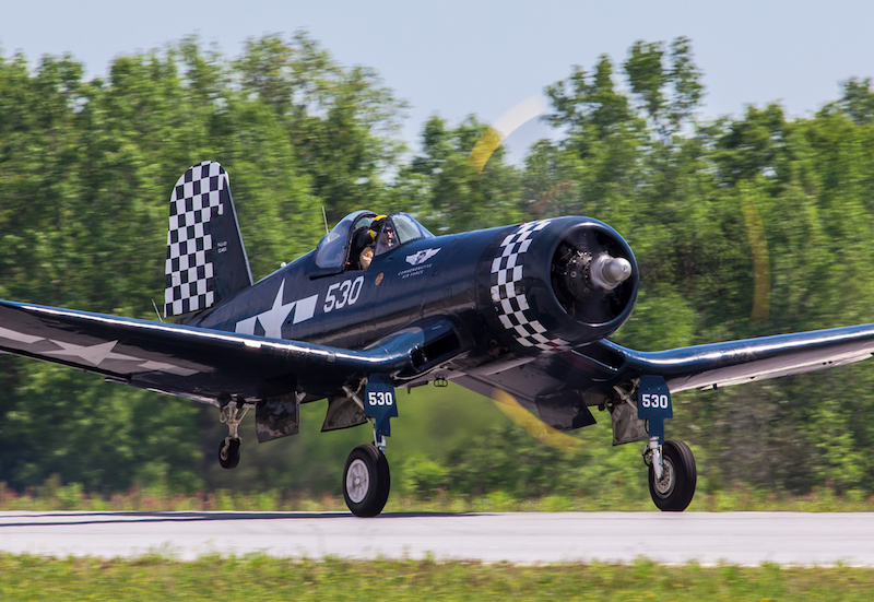Warbird Bucket List 16 Thom Richard in the CAF Dixie Wing's FG-1D Corsair (Photo by Mike Killian)