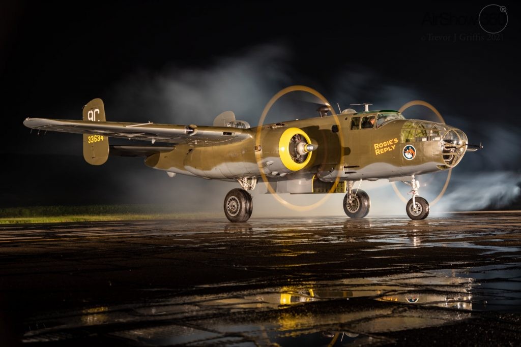 Michigan Flight Museum Honors Memorial Day with Flyovers and ‘Tribute Rosies’ Appearances 12 Thunder Over Michigan 2021 B 25 Mitchell Rosie Reply