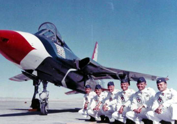 Thunderbirds Honor Fallen Pilot With A Replica of A F-105 11 Image by Check-SIx.com, click HERE to read more about the crash of the Thunderbirds' F-105B At Hamilton AFB, California May 9, 1964