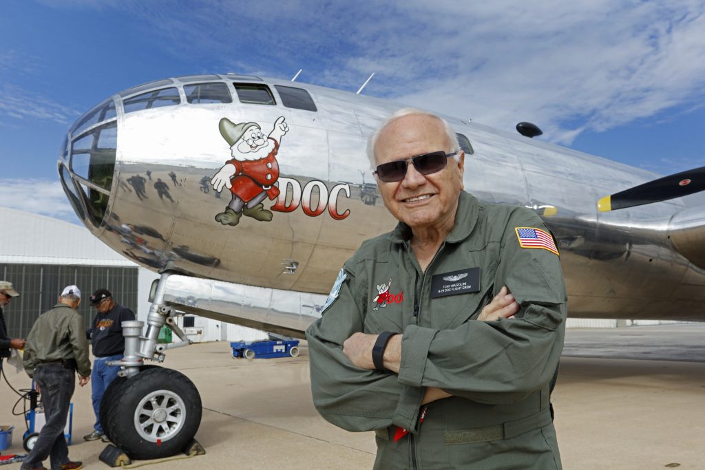 Back to Its Roots: B-29 Doc Returns to Original Paint Scheme 16 Tony Mazzolini with DOC in 2017. Photo by Brett Schauf