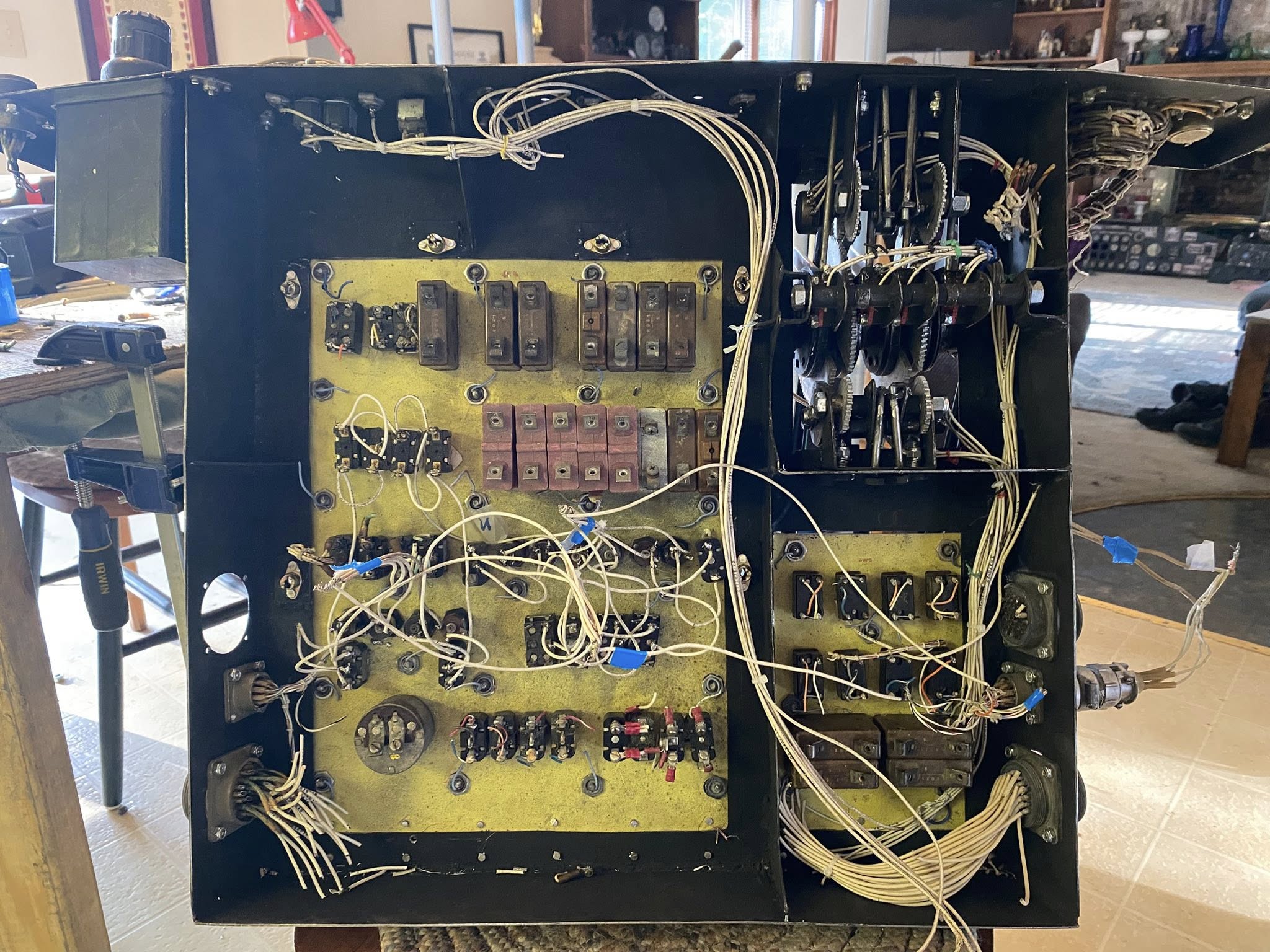 Building the Last Convair B-36: Handmade Peacemaker Cockpit Project Progresses 16 Turbo Jet Console 2