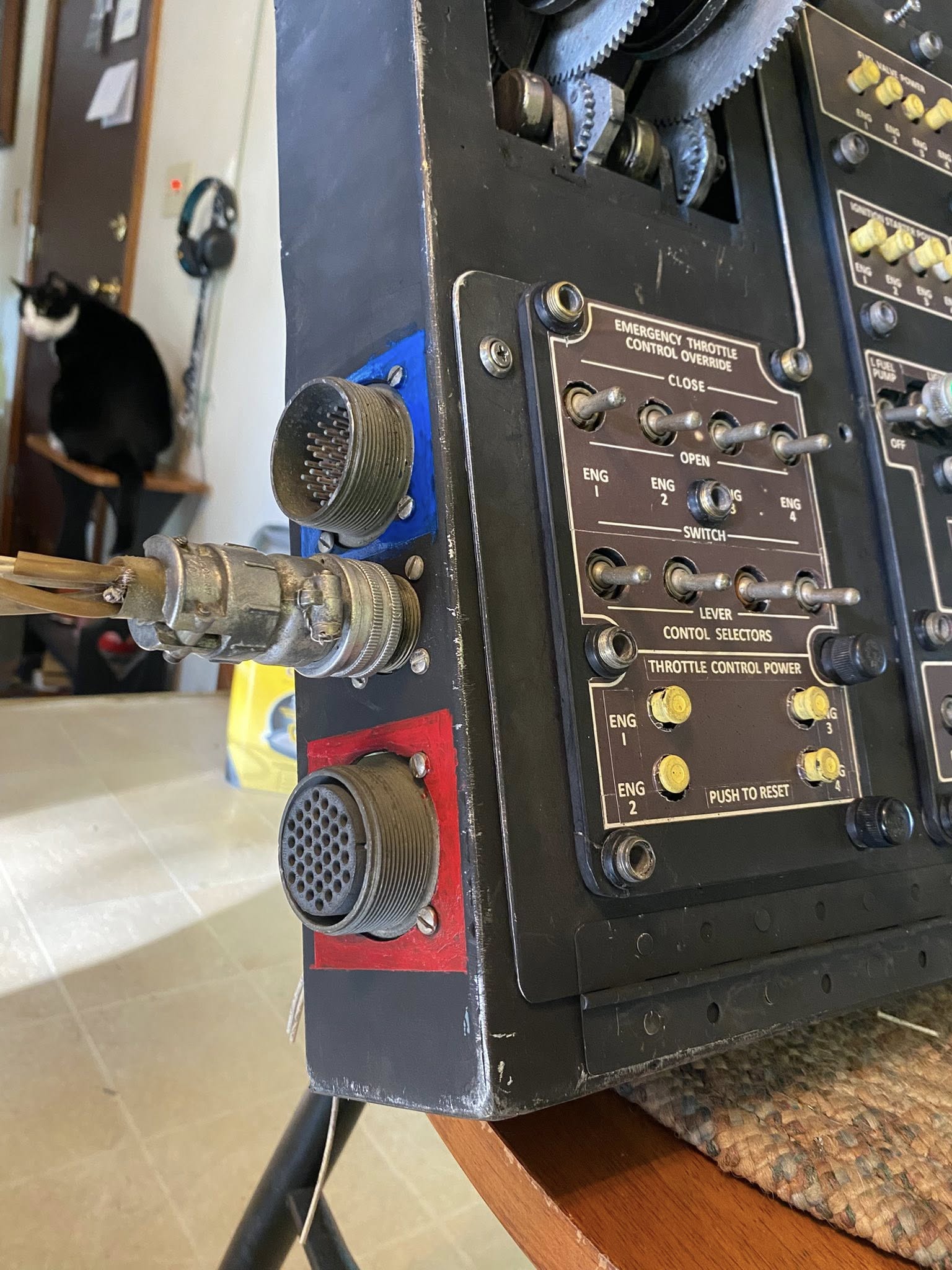 Building the Last Convair B-36: Handmade Peacemaker Cockpit Project Progresses 17 Turbo Jet Console 3