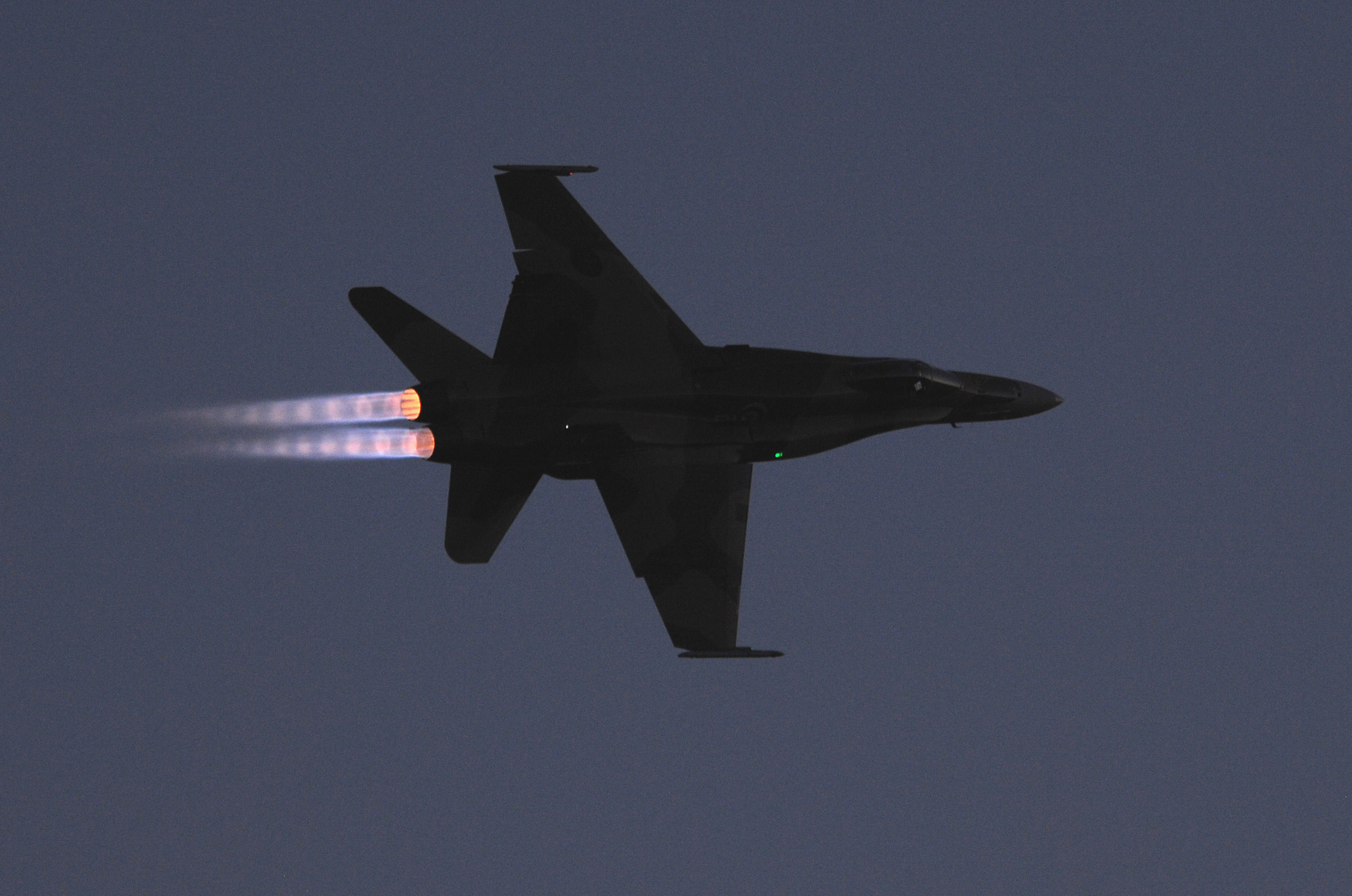 Planes of Fame Air Show - April 29 thru May 1st 13 An F-18 Hornet with afterburners glowing in the twilight at a previous air show. Such dramatic photographic opportunities will also be available at this year's event. (photo via Planes of Fame Air Museum)