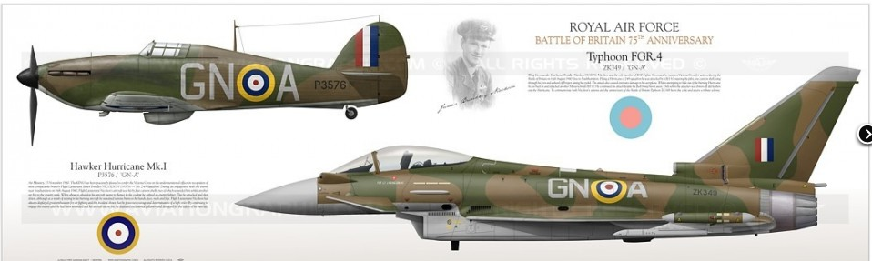Battle of Britain - RAF/RCAF 75th Anniversary Schemes 19 "Typhoon FGR.4 " ZK349:GN-A IK-159P
