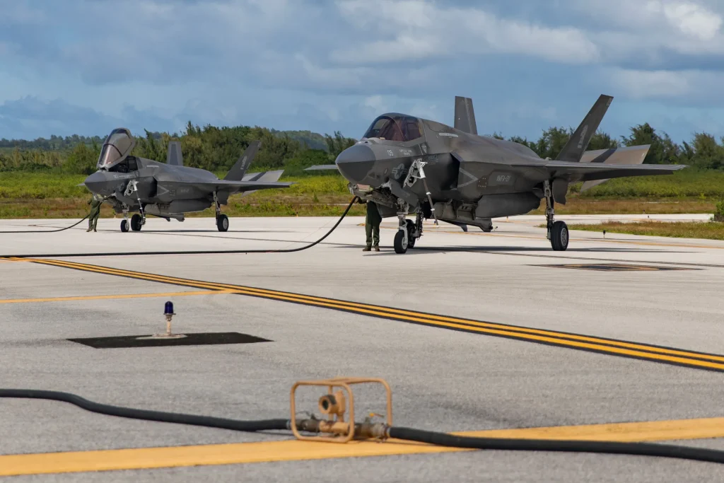 Tinian’s Historic WWII Airfield Undergoing Major Reconstruction 17 US Marine Corps F 35B Joint Strike Fighters on Tinian in January 2025. USMC Lance Cpl. Dahkareo Pritchett
