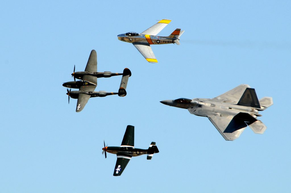 Air Force Heritage Flight Flyover Scheduled to Support Super Bowl LVI 11 USAF Heritage Flight 1