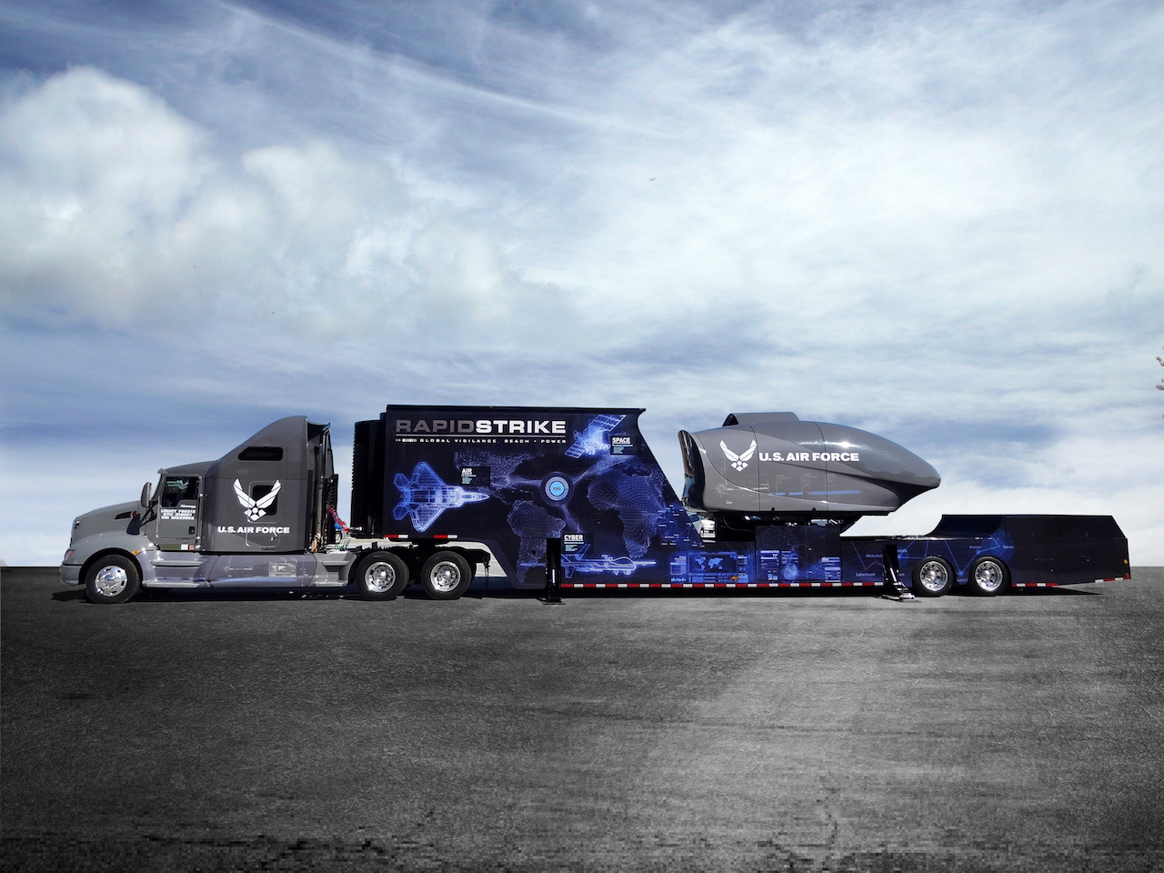 Blockbuster Lineup of Aircraft, WWII Veterans for CAF Atlanta Warbird Weekend 12 USAF Rapid Strike flight simulator.