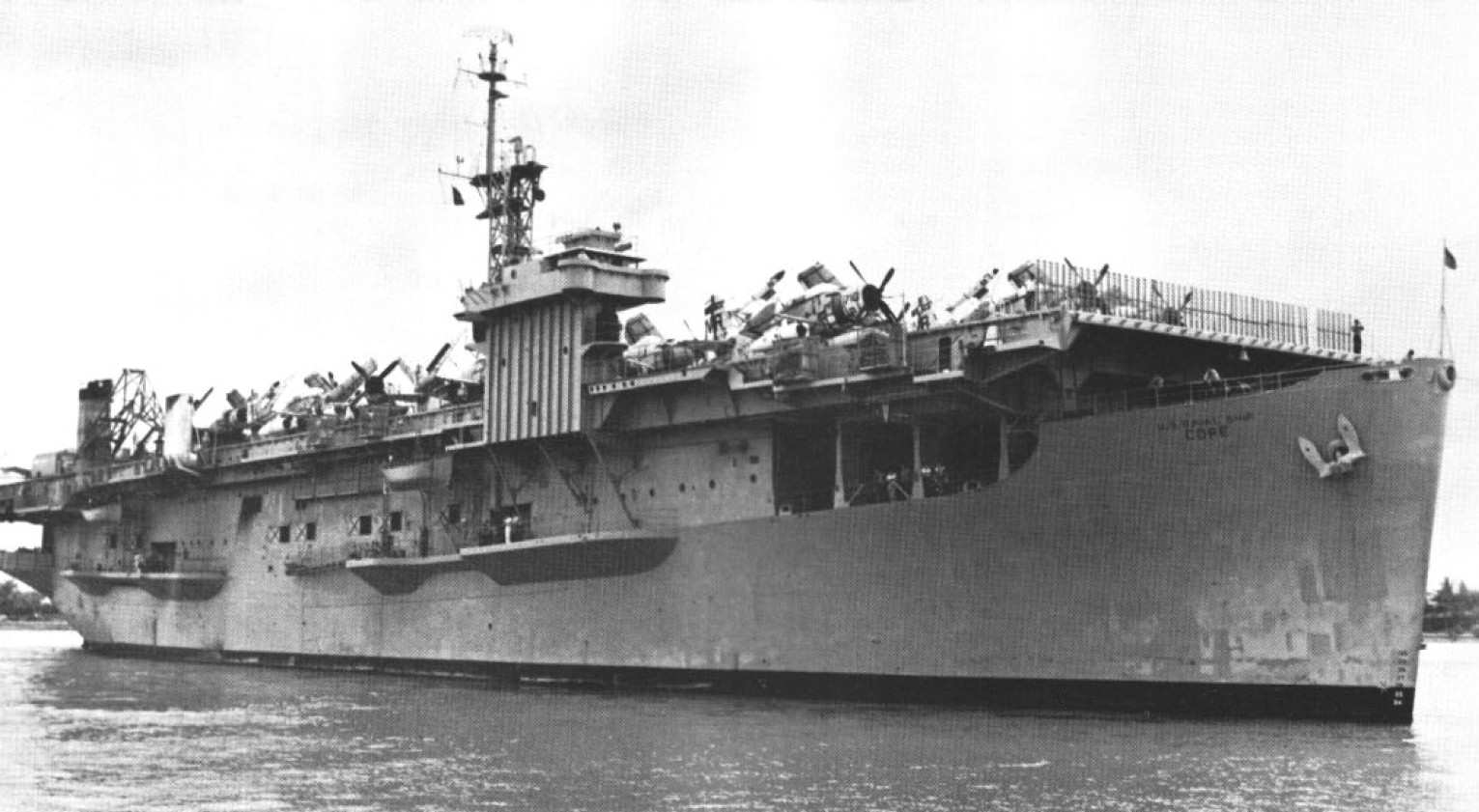 USAF Museum Douglas A-1H Skyraider - Restoration Report 10 USNS Core T AKV 41 on Saigon River c1967