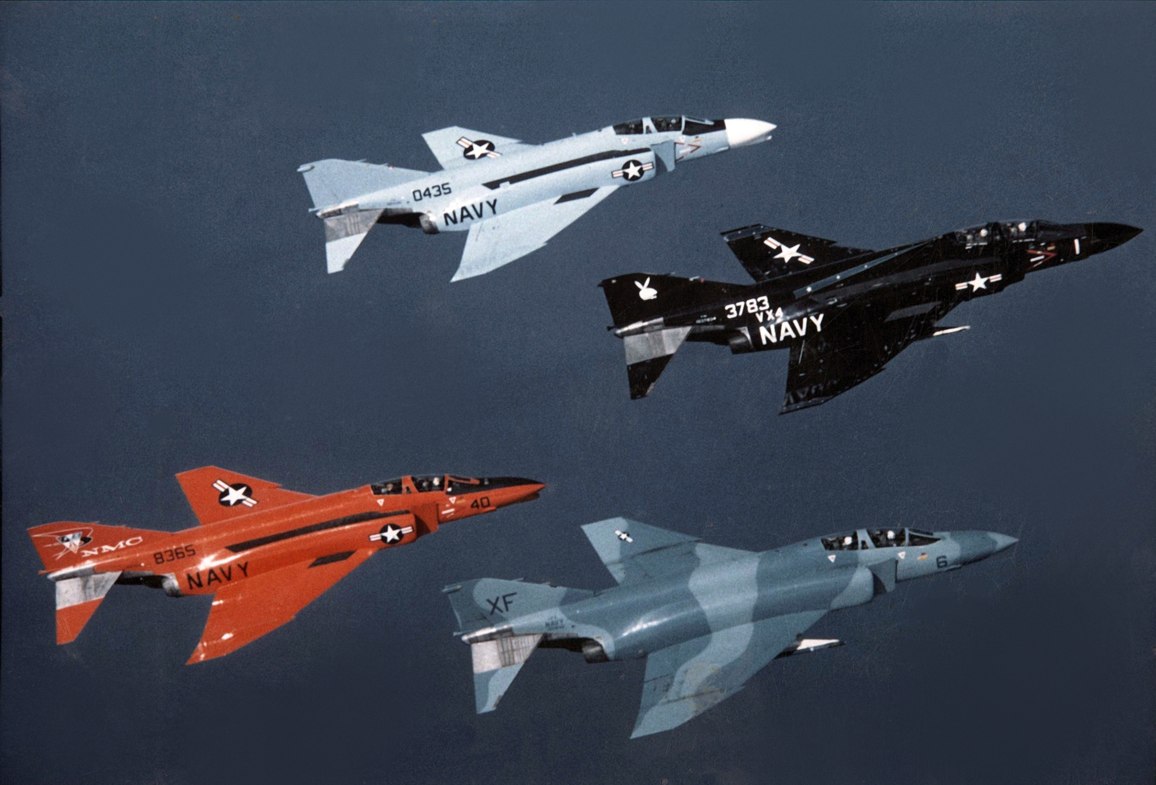 F-4S Phantom II “Black Bunny” Arrives at Castle Air Museum 14 US Navy F 4 Phantoms from China Lake in flight in the 1970s