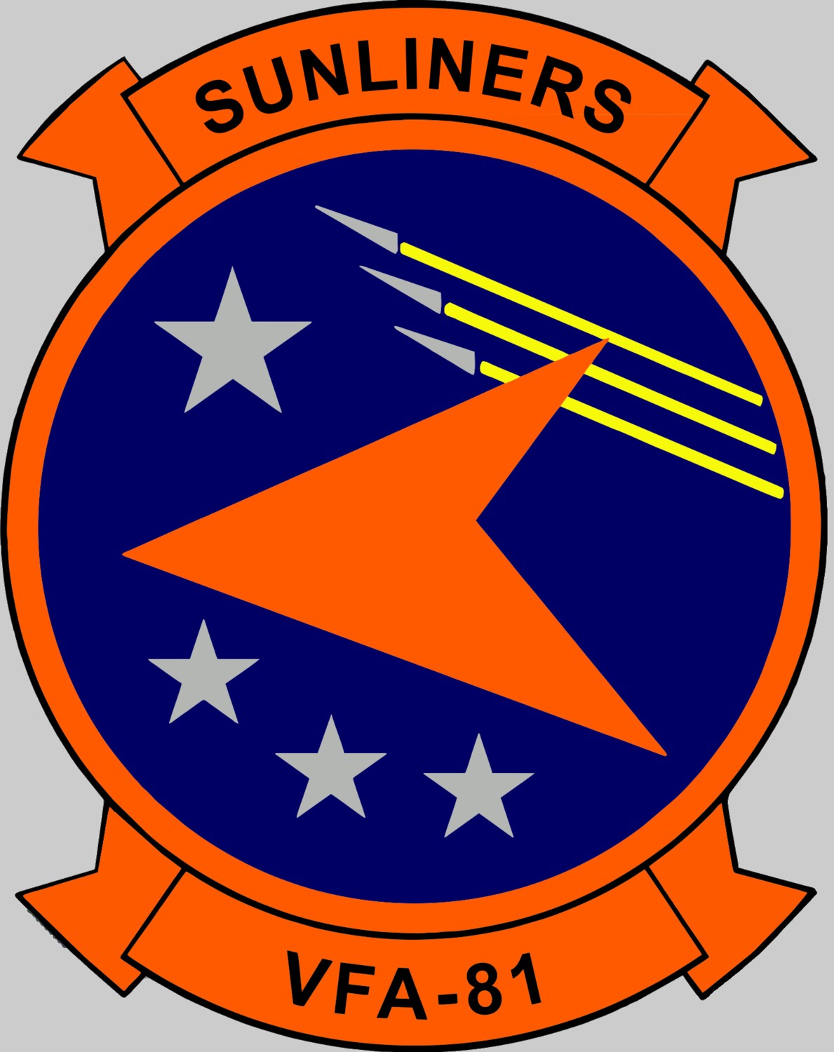 MiG Killer F/A-18 Hornet Lands on USS Hornet 11 VFA 81 Sunliners crest 02